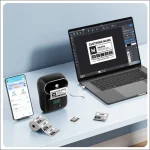 پرینتر حرارتی لیبل‌زن قابل‌حمل Phomemo M110 – چاپ سریع و بدون جوهر برای فروشگاه و انبار - تصویر 2
